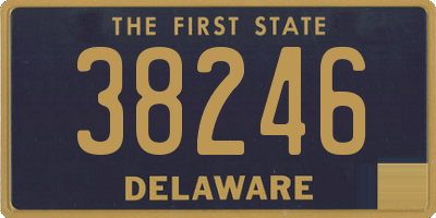 DE license plate 38246