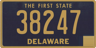 DE license plate 38247