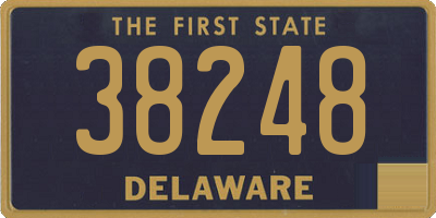 DE license plate 38248