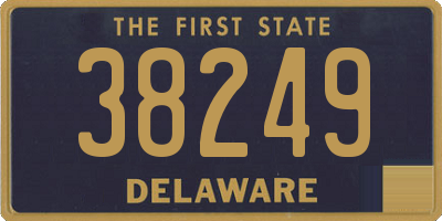 DE license plate 38249