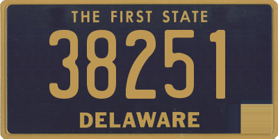 DE license plate 38251