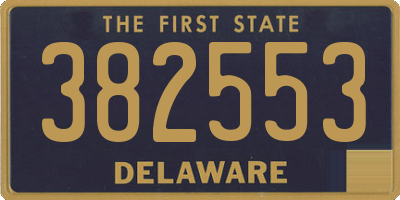 DE license plate 382553