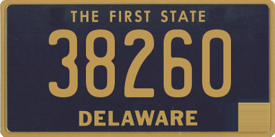 DE license plate 38260