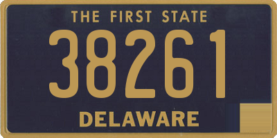 DE license plate 38261