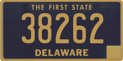 DE license plate 38262