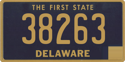 DE license plate 38263