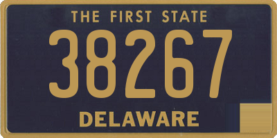 DE license plate 38267