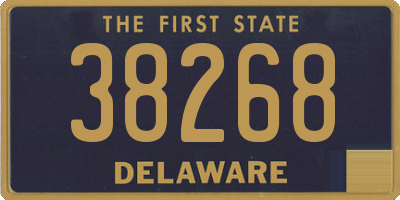 DE license plate 38268