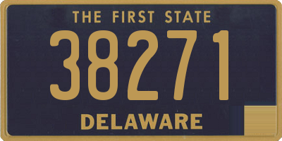 DE license plate 38271