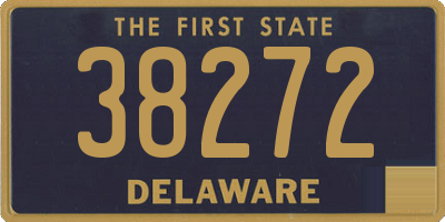 DE license plate 38272