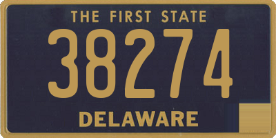 DE license plate 38274
