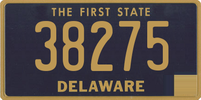 DE license plate 38275