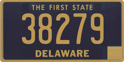 DE license plate 38279