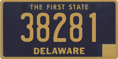 DE license plate 38281