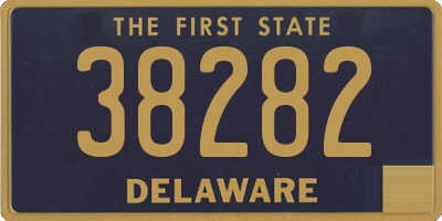DE license plate 38282
