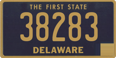 DE license plate 38283