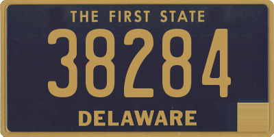 DE license plate 38284