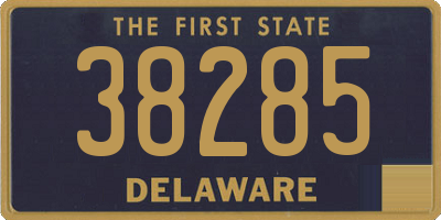 DE license plate 38285