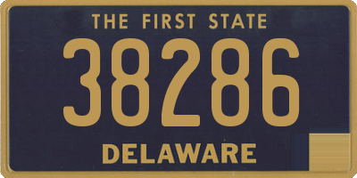 DE license plate 38286
