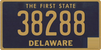 DE license plate 38288