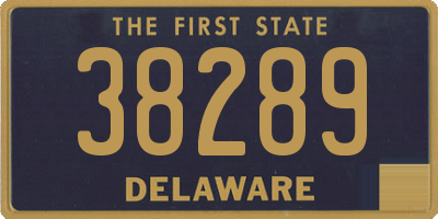 DE license plate 38289