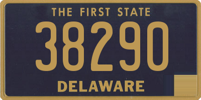 DE license plate 38290