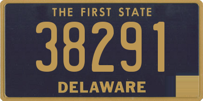 DE license plate 38291