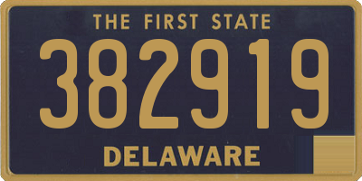 DE license plate 382919