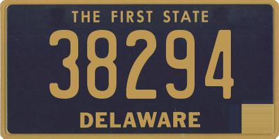 DE license plate 38294