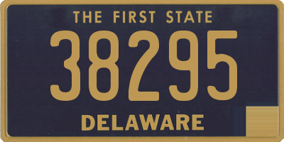 DE license plate 38295