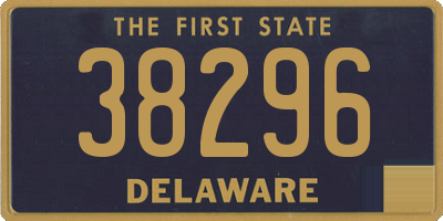 DE license plate 38296