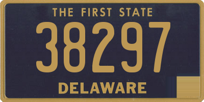 DE license plate 38297