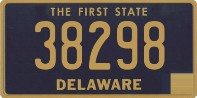 DE license plate 38298