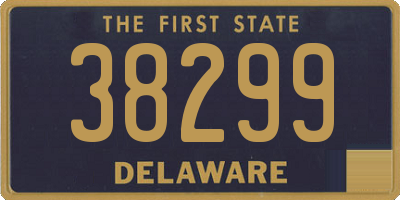 DE license plate 38299