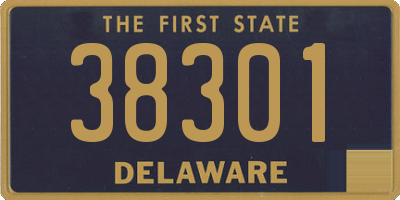 DE license plate 38301