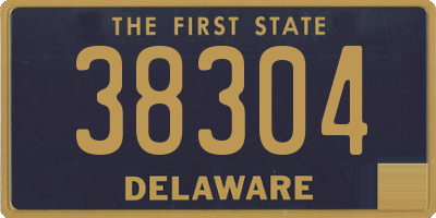 DE license plate 38304