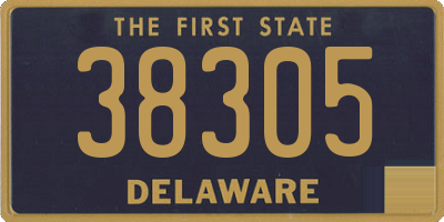 DE license plate 38305