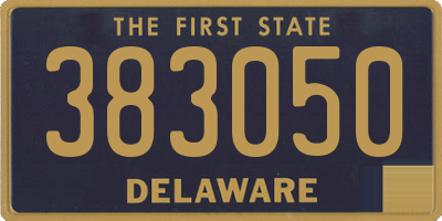 DE license plate 383050