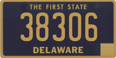 DE license plate 38306