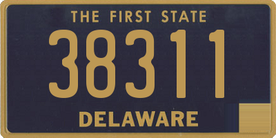 DE license plate 38311