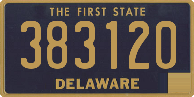 DE license plate 383120
