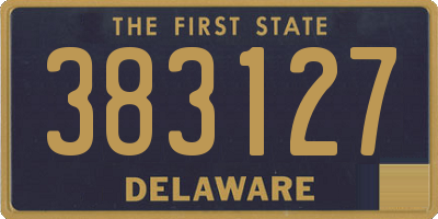 DE license plate 383127