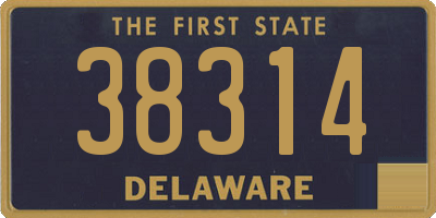 DE license plate 38314
