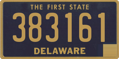 DE license plate 383161