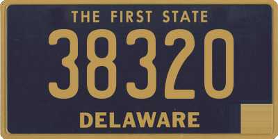 DE license plate 38320