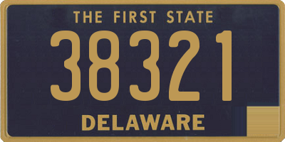 DE license plate 38321