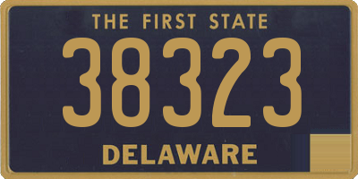 DE license plate 38323
