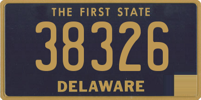 DE license plate 38326