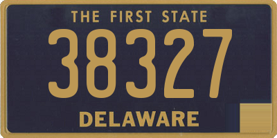 DE license plate 38327