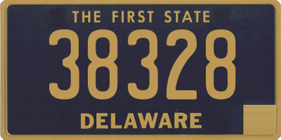 DE license plate 38328